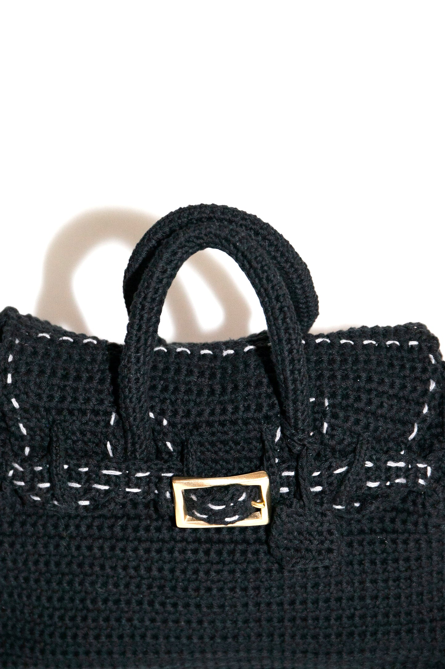 HAND KNITTED JANE BAG (BLACK)