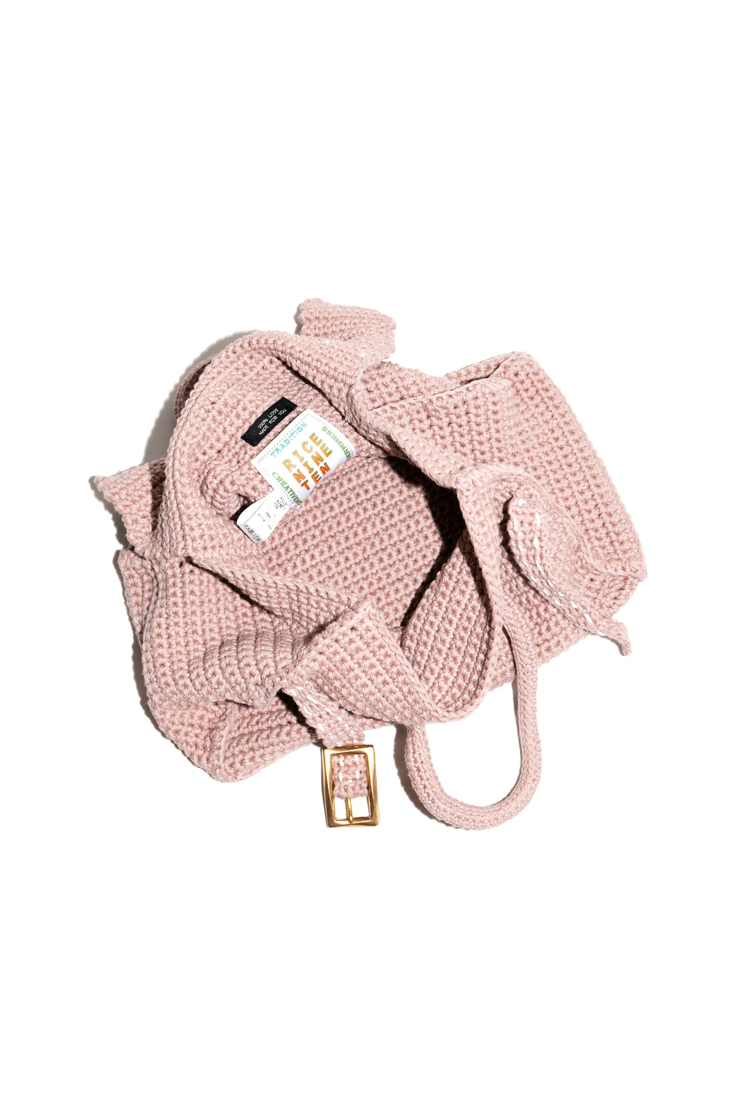 HAND KNITTED JANE BAG (BEIGE)