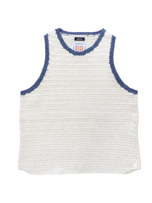 CROCHET TRIM TANK TOP (OFF WHITE)