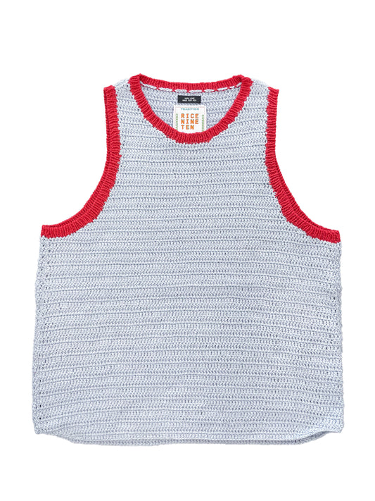 CROCHET TRIM TANK TOP (LIGHT BLUE)